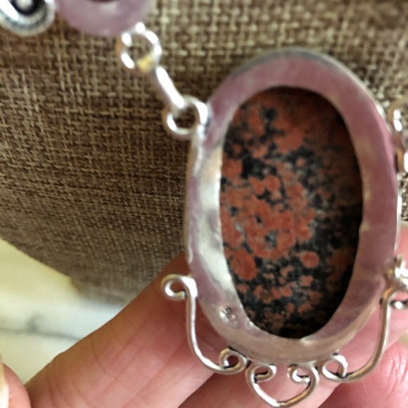 Handmade Jasper and Garnet Necklace SS New - Picture 5 of 5